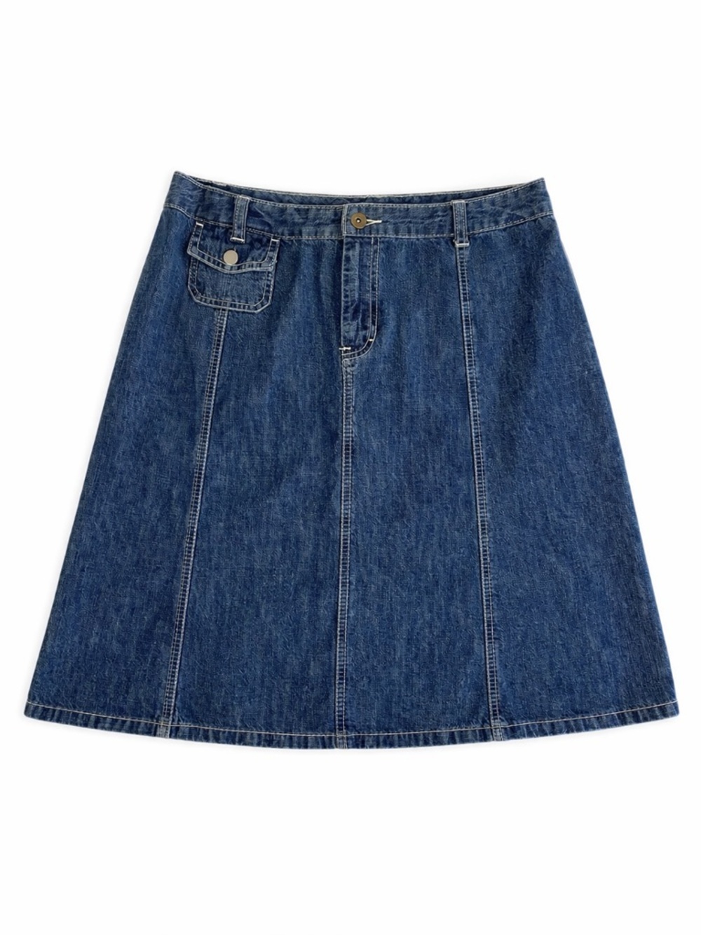 Tommy Hilfiger Vintage Y2K Denim Skirt A-Line Size 8